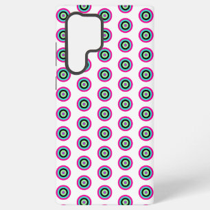 Coque Samsung Galaxy Coque circulaire géométrique en gras pour Galaxy S