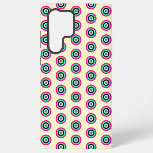 Coque Samsung Galaxy Coque circulaire géométrique en gras pour Galaxy S