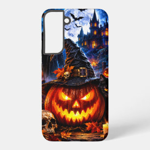 Coque Samsung Galaxy Coque Galaxy S22+ Chapeau de Sorcière Citrouille L