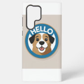 Coque Samsung Galaxy Coque mobile mignon "Hello" (Verso)