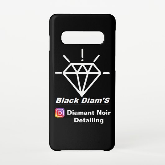 Coque Samsung Galaxy Coque Samsung S10 "Black Diam's" édition limité (Dos)