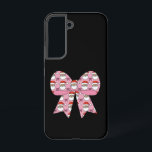 Coque Samsung Galaxy Coquette Noël Rose Bow Père Noël Vintage Retro<br><div class="desc">Coquette Noël Pink Bow Père Noël Vintage Retro Xmas</div>