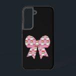 Coque Samsung Galaxy Coquette Noël Rose Bow Père Noël Vintage Retro<br><div class="desc">Coquette Noël Pink Bow Père Noël Vintage Retro Xmas</div>