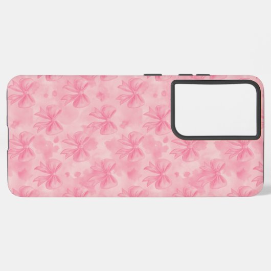 Coque Samsung Galaxy Coquette Pink Bows (Côté gauche)