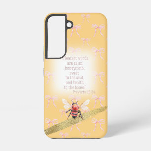 Coque Samsung Galaxy Coquette Rose Pêche Pastel Féminin Foi Orange Abei