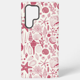 Coque Samsung Galaxy Coquillages en Viva Magenta - Couleur de l'année 2