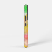 Coque Samsung Galaxy Corail, Bleu, Vert, Rose Abstrait Fluide Art (Côté droit)