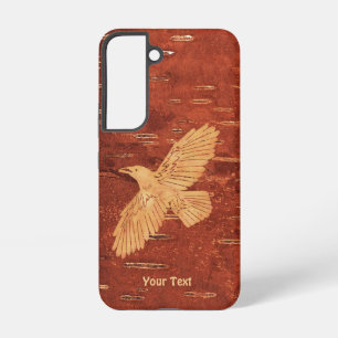 Coque Samsung Galaxy Corbeau rustique sur OtterBox iPhone en écorce de