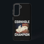 Coque Samsung Galaxy Cornhole Champion américain Drapeau USA 4 juillet<br><div class="desc">Cornhole Champion American Flag USA 4 juillet Cornhole</div>