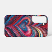 Coque Samsung Galaxy Couches de cœur en spirale (Verso Horizontal)