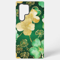 COULEUR D'EAU VERT & OR SHAMROCK IRLANDAIS