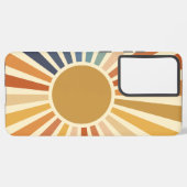 Coque Samsung Galaxy Couleur Jaune d'été esthétique Sunburst Arc en cie (Côté gauche)