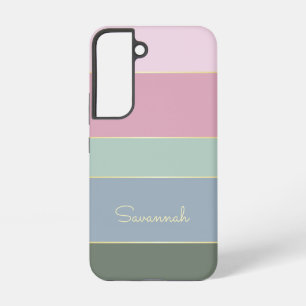 Coque Samsung Galaxy Couleurs d'été personnalisées Bloc de couleur Rayu