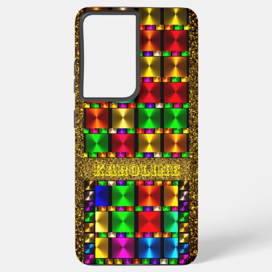 Coque Samsung Galaxy Couleurs Golden Fun (Verso)