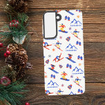 Coque Samsung Galaxy Courchevel France Motif de snowboard<br><div class="desc">Un motif de ski hivernal amusant pour la station de ski Courchevel,  France,  Alpes françaises,  Europe. Idée cadeau idéale pour les amateurs de sports d'hiver : ski,  snowboard,  freestyle,  ski de fond,  saut à ski.</div>