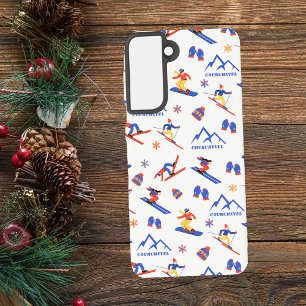 Coque Samsung Galaxy Courchevel France Motif de snowboard