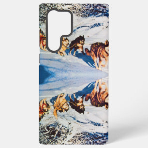 Coque Samsung Galaxy Course de traîneau vintage Malamute esquimau d'Ala