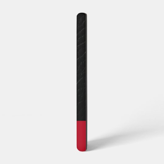 Coque Samsung Galaxy Couverture téléphonique classique en cuir noir ins (Côté gauche)