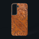 Coque Samsung Galaxy Cowboy Rustique pays occidental à outils en cuir i<br><div class="desc">Boîtier de téléphone à imprimer en cuir,  motif rustique de l'Ouest. Accessoires de décoration mode Cowboy.</div>