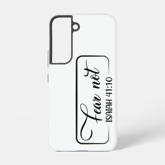 Coque Samsung Galaxy Crainte pas Script moderne Isaïe 41:10 (Verso)