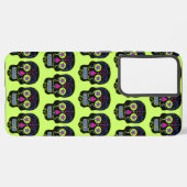 Coque Samsung Galaxy Crâne à sucre noir (Côté gauche)