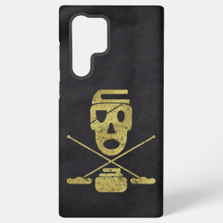 Coque Samsung Galaxy Crâne bouclé et balais Jolly Roger