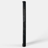 Coque Samsung Galaxy Crâne d'oiseaux dorés sur arrière - plan noir (Côté droit)