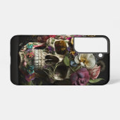 Coque Samsung Galaxy Crâne floral Goth Pagan (Verso Horizontal)