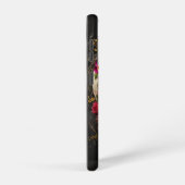 Coque Samsung Galaxy Crâne floral Goth Pagan Monogramme Initiales (Côté droit)