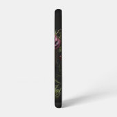 Coque Samsung Galaxy Crâne floral Goth Pagan Monogramme Initiales (Côté gauche)