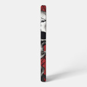 Coque Samsung Galaxy Crâne gothique avec Rose noir (Côté gauche)