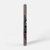 Coque Samsung Galaxy Crâne gothique et fleur rouge (Côté droit)