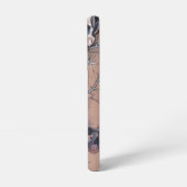 Coque Samsung Galaxy Crâne gothique et fleur rouge épine (Côté gauche)