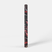 Coque Samsung Galaxy Crâne gothique et fleur rouge épine (Côté droit)