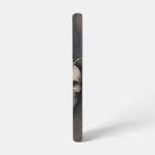 Coque Samsung Galaxy Crâne gothique et fleurs d'épines (Côté gauche)