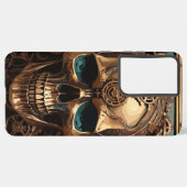 Coque Samsung Galaxy Crâne Rose d'or (Côté gauche)