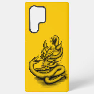 Coque Samsung Galaxy Crâne - Tête de Diable avec Serpent