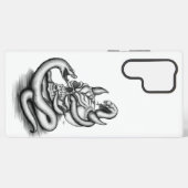 Coque Samsung Galaxy Crâne - Tête diabolique avec serpent (Verso Horizontal)
