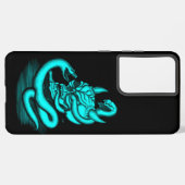 Coque Samsung Galaxy Crâne - Tête diabolique avec serpent (Côté gauche)