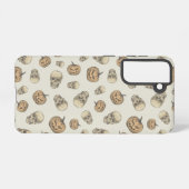 Coque Samsung Galaxy Crânes et Citrouille Motif d'Halloween (Verso Horizontal)