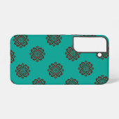 Coque Samsung Galaxy "Crimson Scrolls - Bold Elegance" (Verso Horizontal)