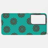 Coque Samsung Galaxy "Crimson Scrolls - Bold Elegance" (Verso Horizontal)