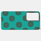 Coque Samsung Galaxy "Crimson Scrolls - Bold Elegance" (Côté gauche)