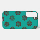 Coque Samsung Galaxy "Crimson Scrolls - Bold Elegance" (Verso Horizontal)