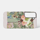 Coque Samsung Galaxy Croix florale verte (Verso Horizontal)