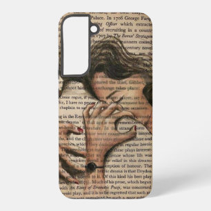 Coque Samsung Galaxy Croquis de Couple Sombre et Romantique, Art Littér
