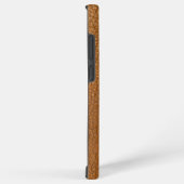 Coque Samsung Galaxy Cuir Brown Faux personnalisé avec nom (Côté droit)