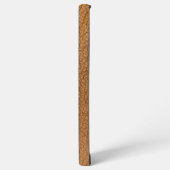 Coque Samsung Galaxy Cuir Brown Faux personnalisé avec nom (Côté gauche)