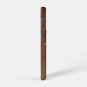 Coque Samsung Galaxy Cuir Brown Rustique Faux (Côté droit)