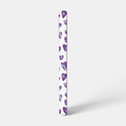 Coque Samsung Galaxy Cure violet coeur d'amour motif (Côté gauche)